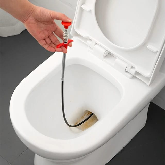 90CM Stainless Steel Sink Drain Cleaner | Flexible Spring Clog Remover